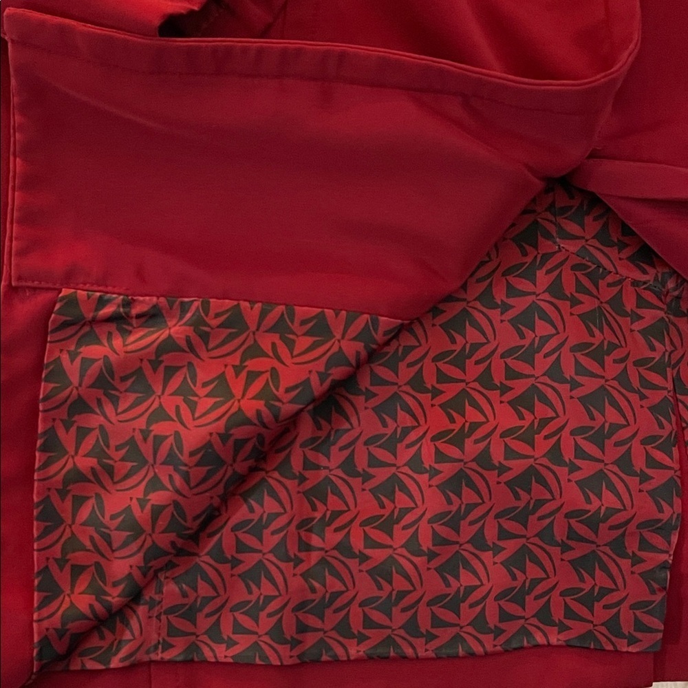 Merona Red Trench Coat - Picture 4 of 4